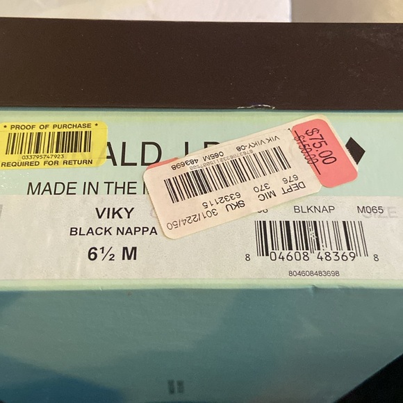 Donald Pliner black leather sandals: Size 6 1/2 - Picture 7 of 7